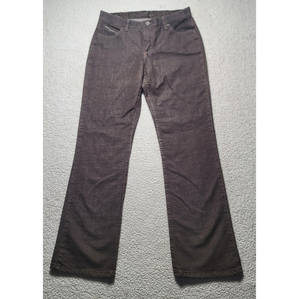 Wrangler Q-Baby Ultimate Riding Jeans Brown Bootcut Rhinestone 11/12x34 WRQ20S2